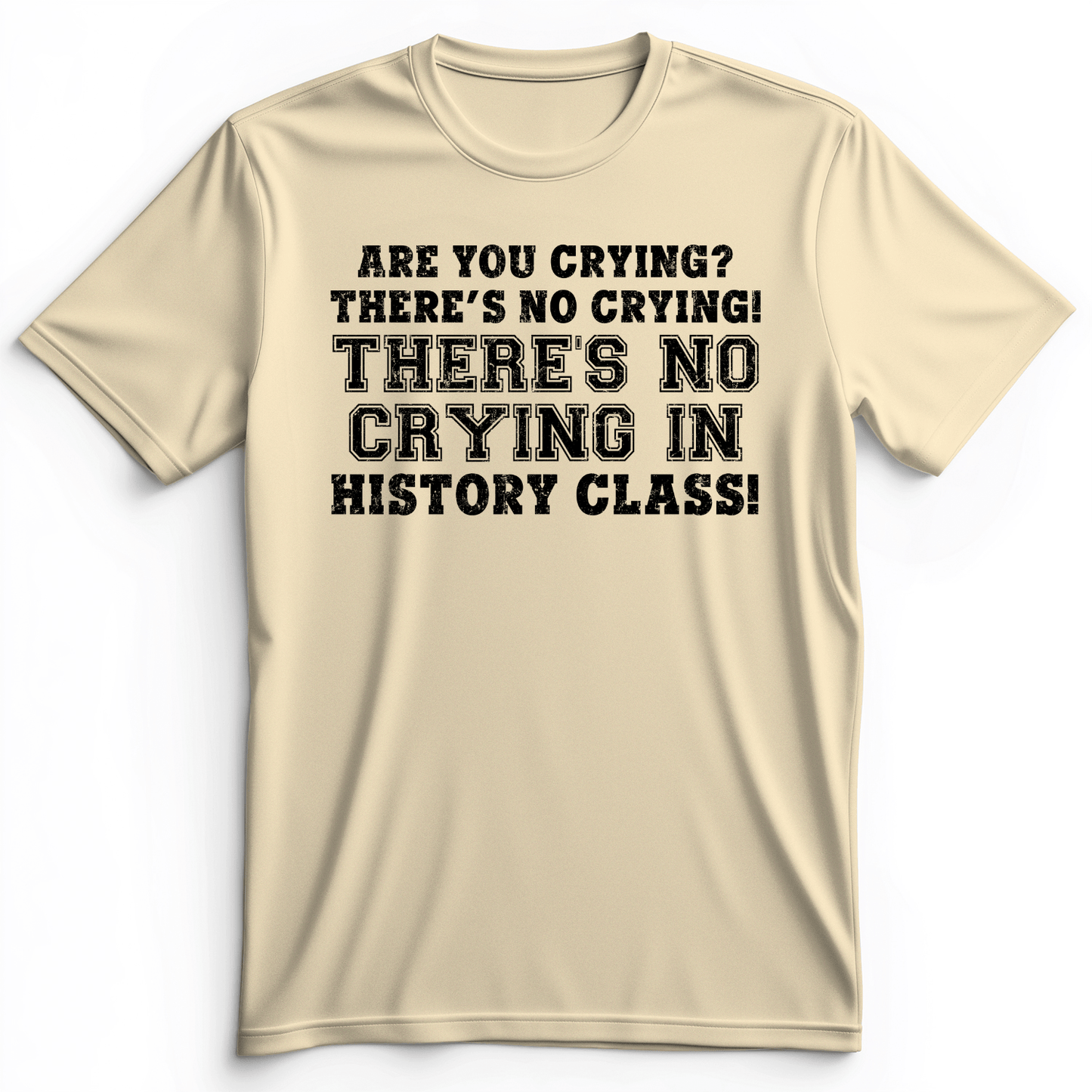 Crying In History Class Premium Tee Natural / S