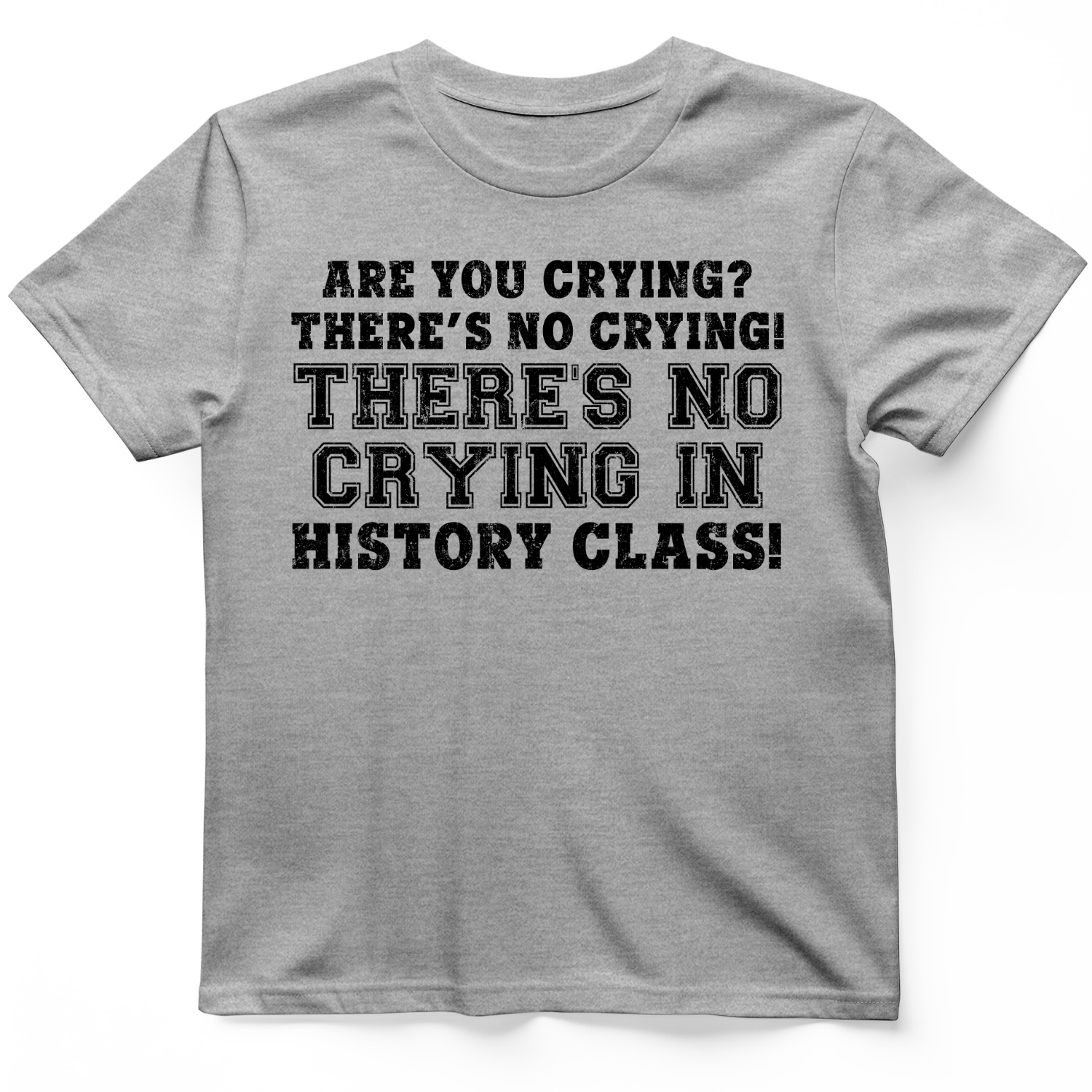 Crying in History Class T-Shirt Sport Grey / S