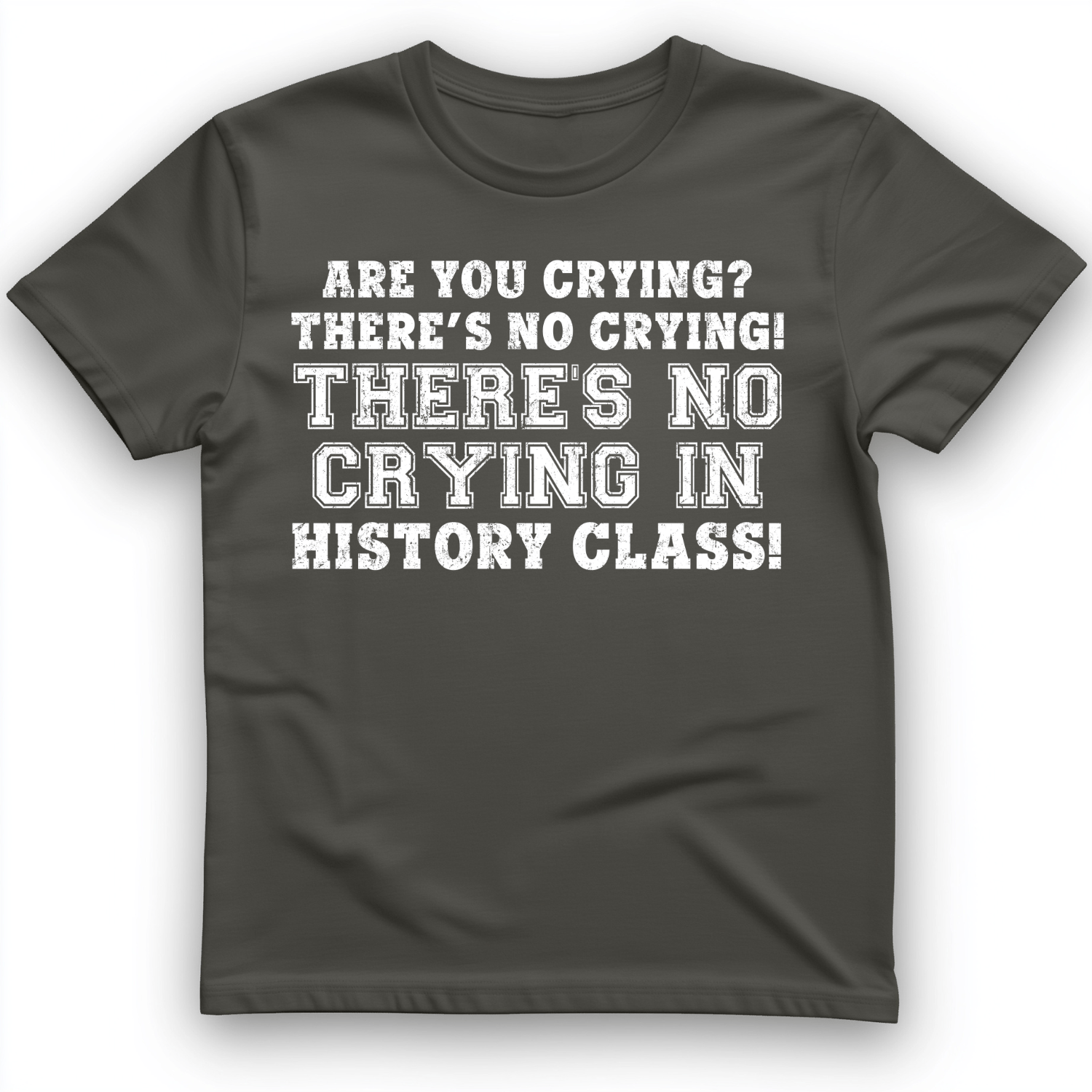 Crying in History Class T-Shirt Charcoal / S
