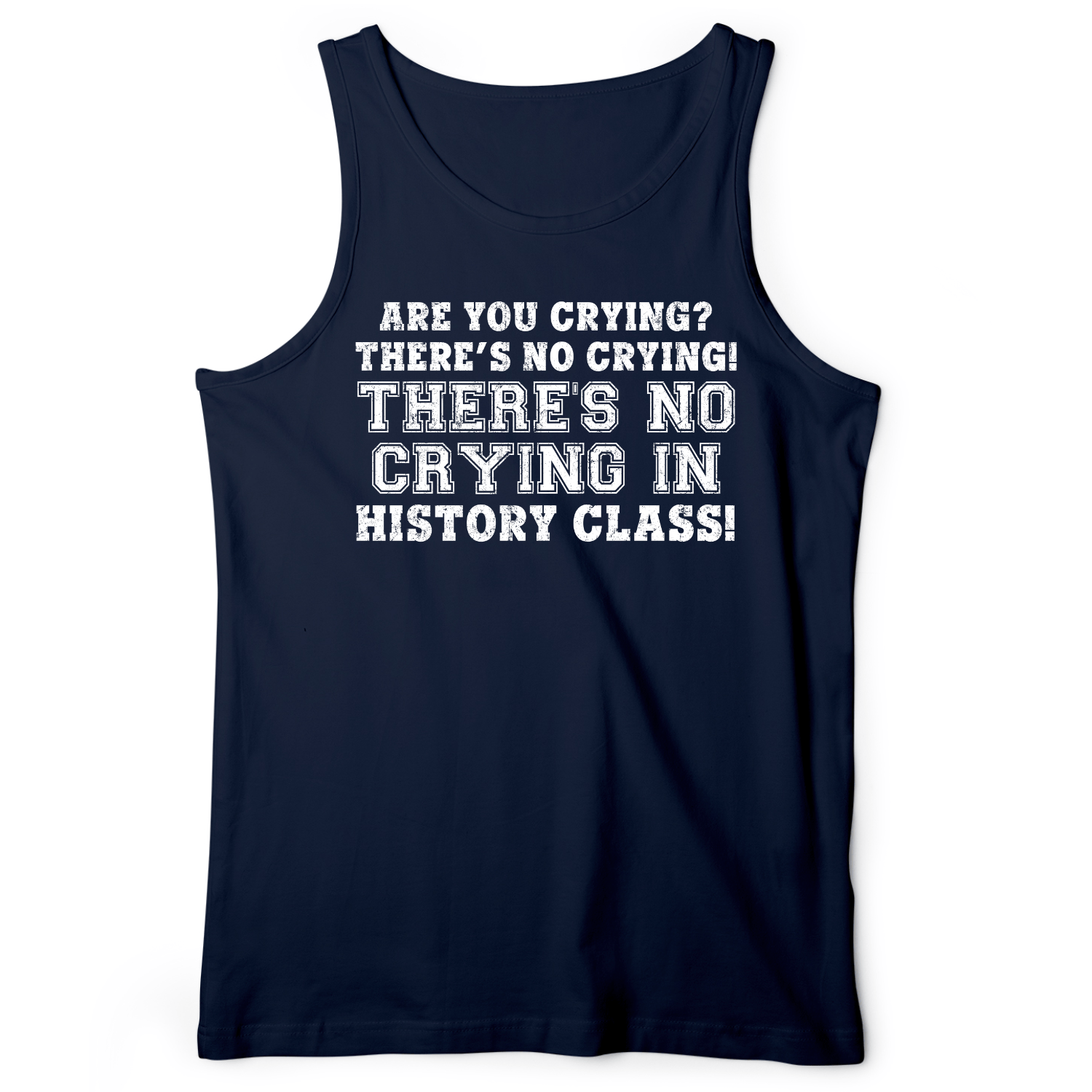 Crying In History Class Tank Navy / XS