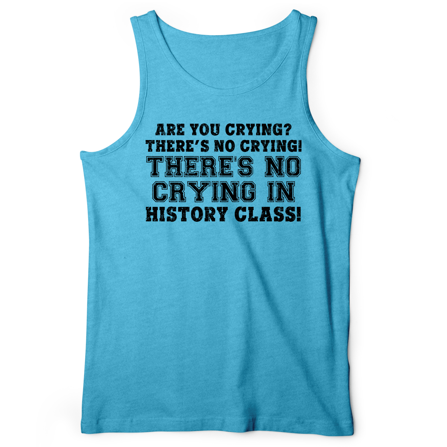 Crying In History Class Tank Aqua TriBlend / XS