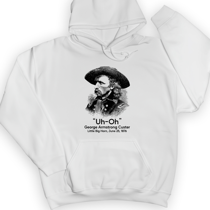 Custer Uh-Oh Hoodie White / S