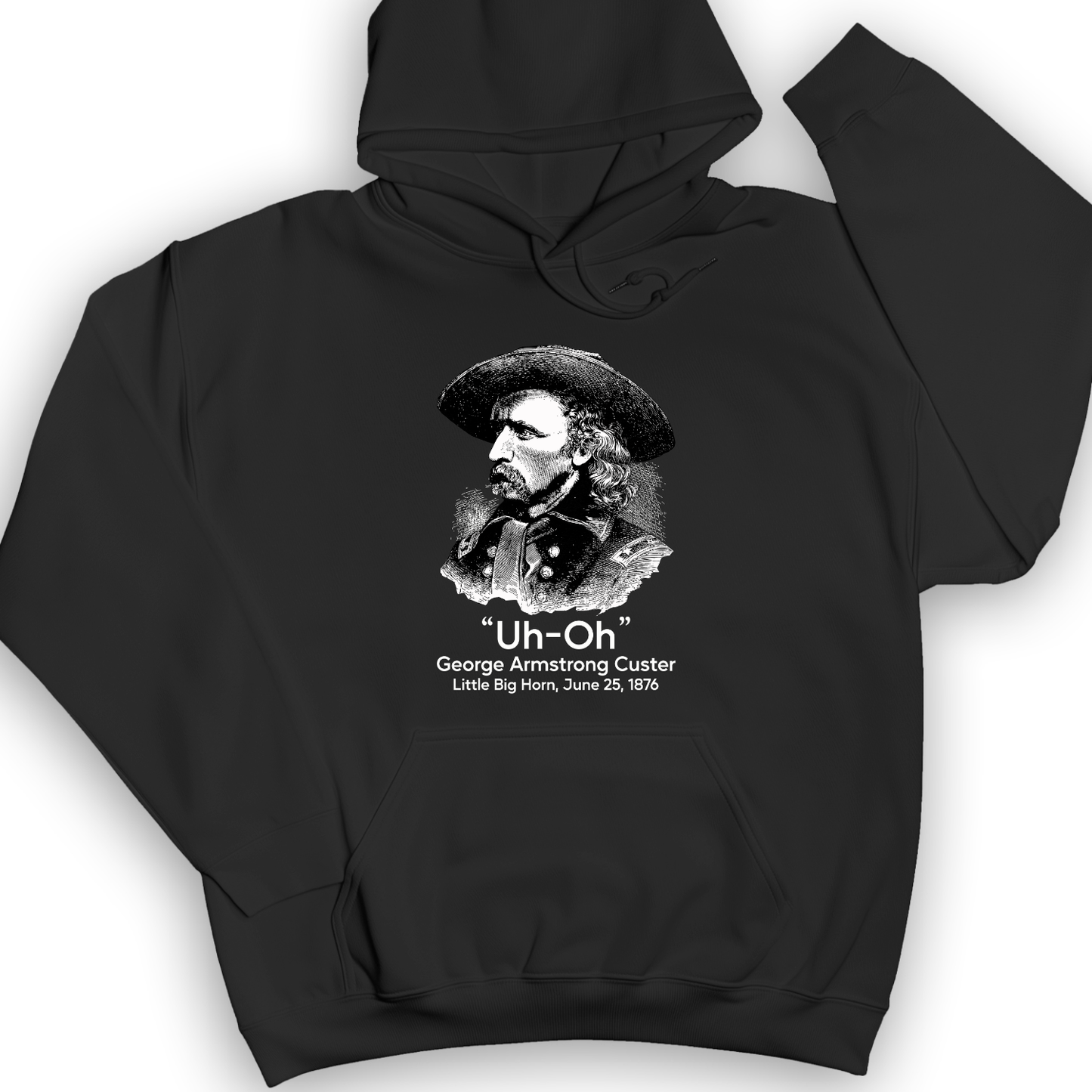 Custer Uh-Oh Hoodie Black / S
