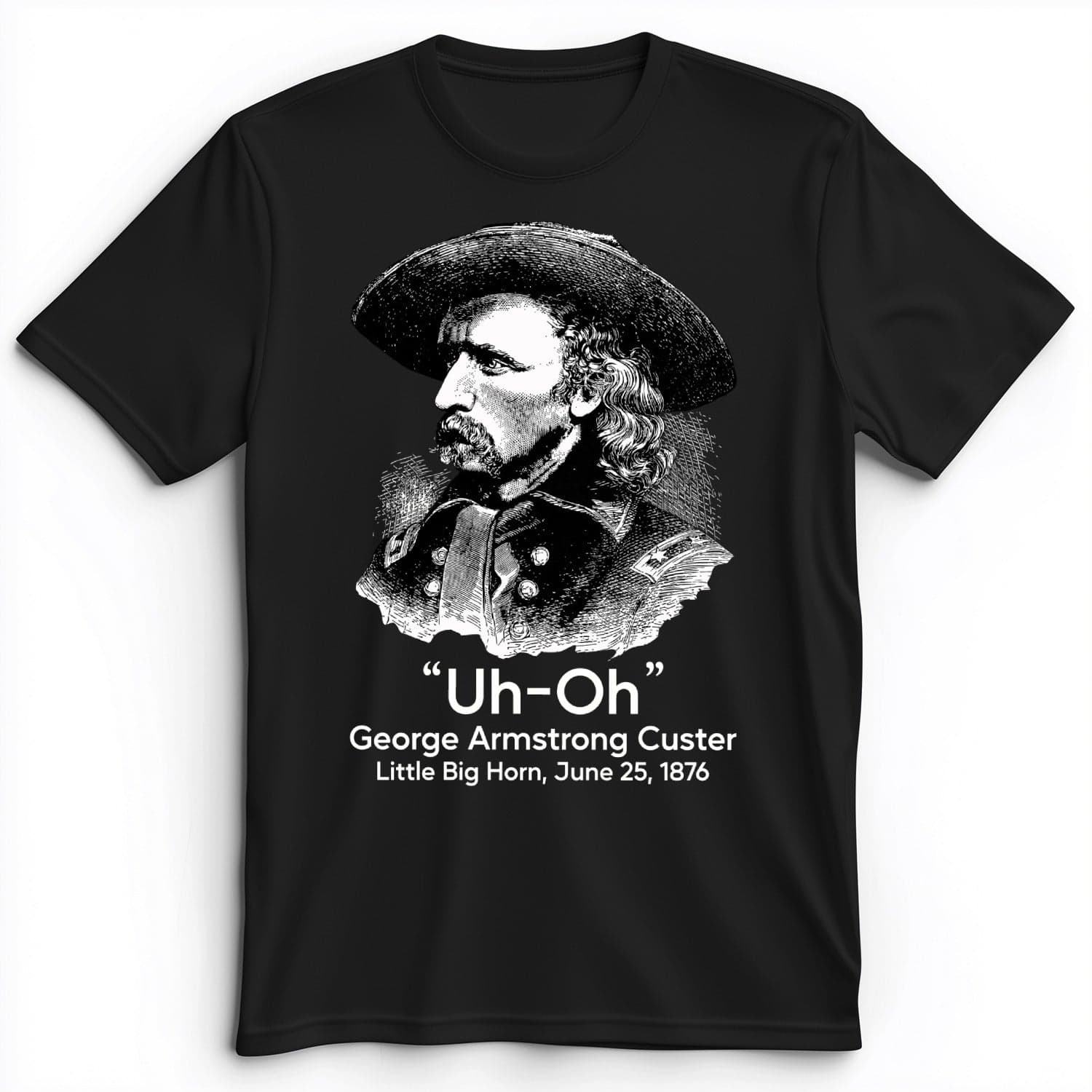 Custer Uh-Oh Premium Tee Black / S