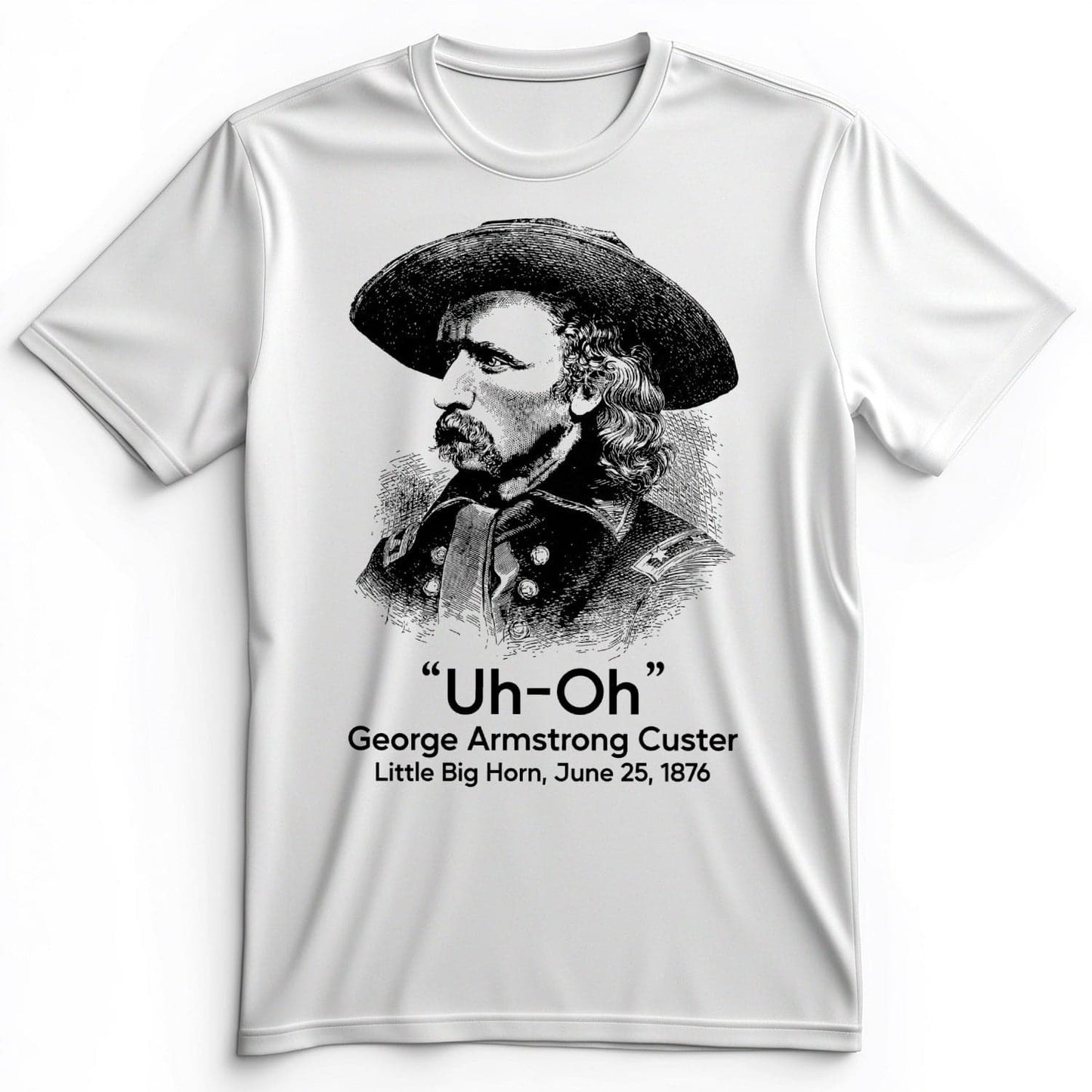 Custer Uh-Oh Premium Tee White / S