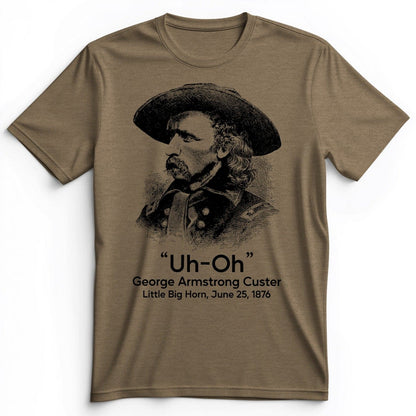 Custer Uh-Oh Premium Tee Heather Olive / S