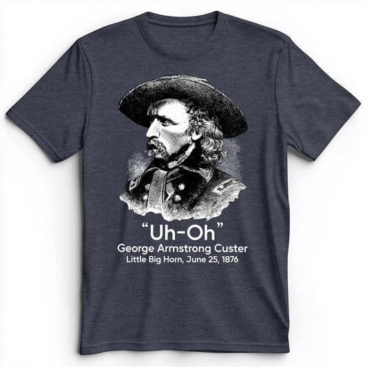 Custer Uh-Oh Premium Tee Heather Navy / S