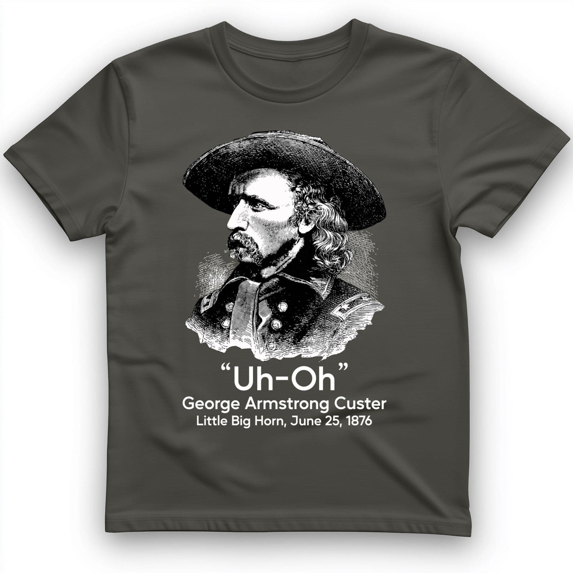Custer Uh-Oh T-Shirt Charcoal / S