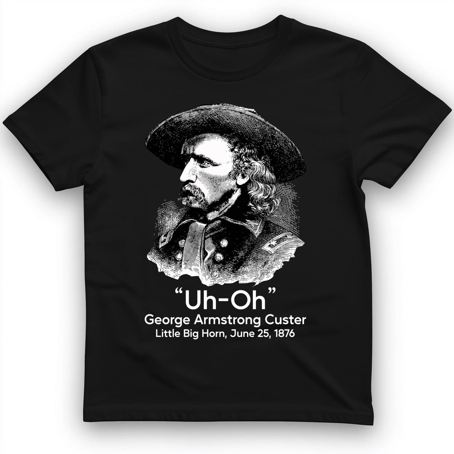 Custer Uh-Oh T-Shirt Black / S