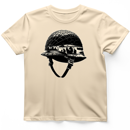 D-Day Helmet T-Shirt Natural / S