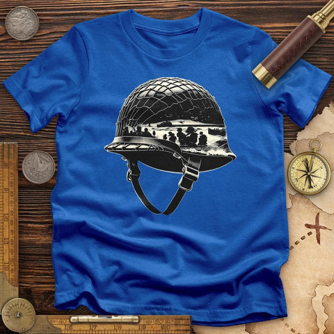 D-Day Helmet T-Shirt Royal / S