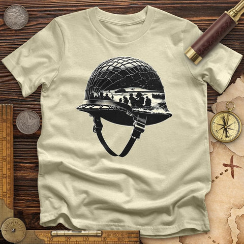 D-Day Helmet T-Shirt Natural / S
