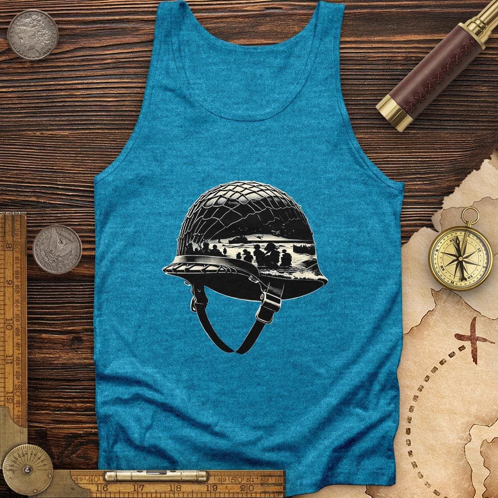 D-Day Helmet Tank Aqua TriBlend / XS