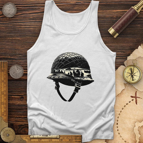 D-Day Helmet Tank White / XS