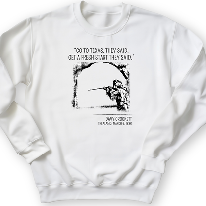 Davy Crockett Crewneck White / S