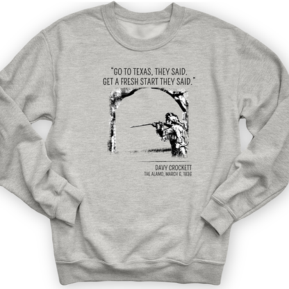 Davy Crockett Crewneck Sport Grey / S