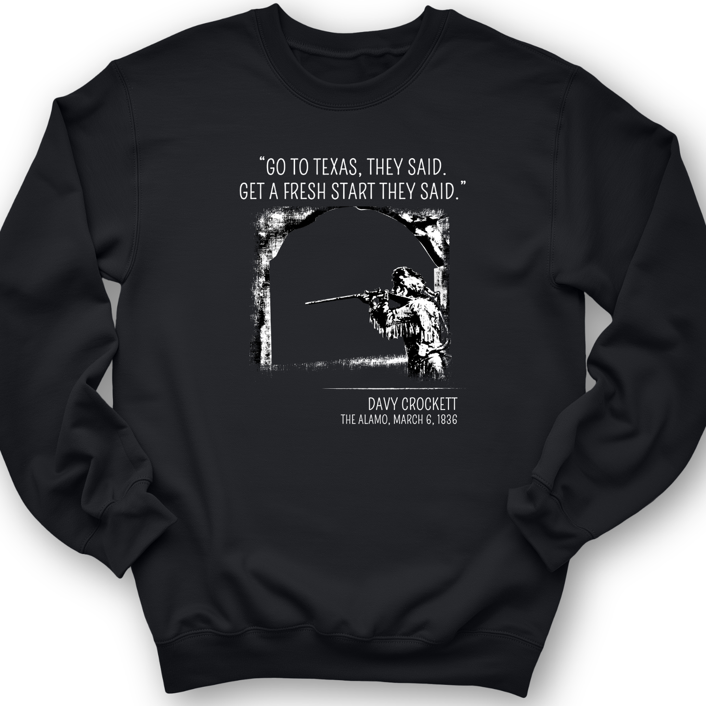 Davy Crockett Crewneck Black / S