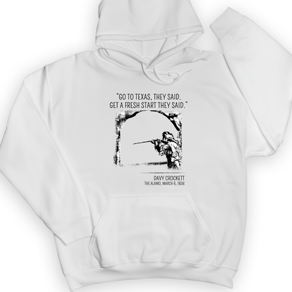 Davy Crockett Hoodie White / S