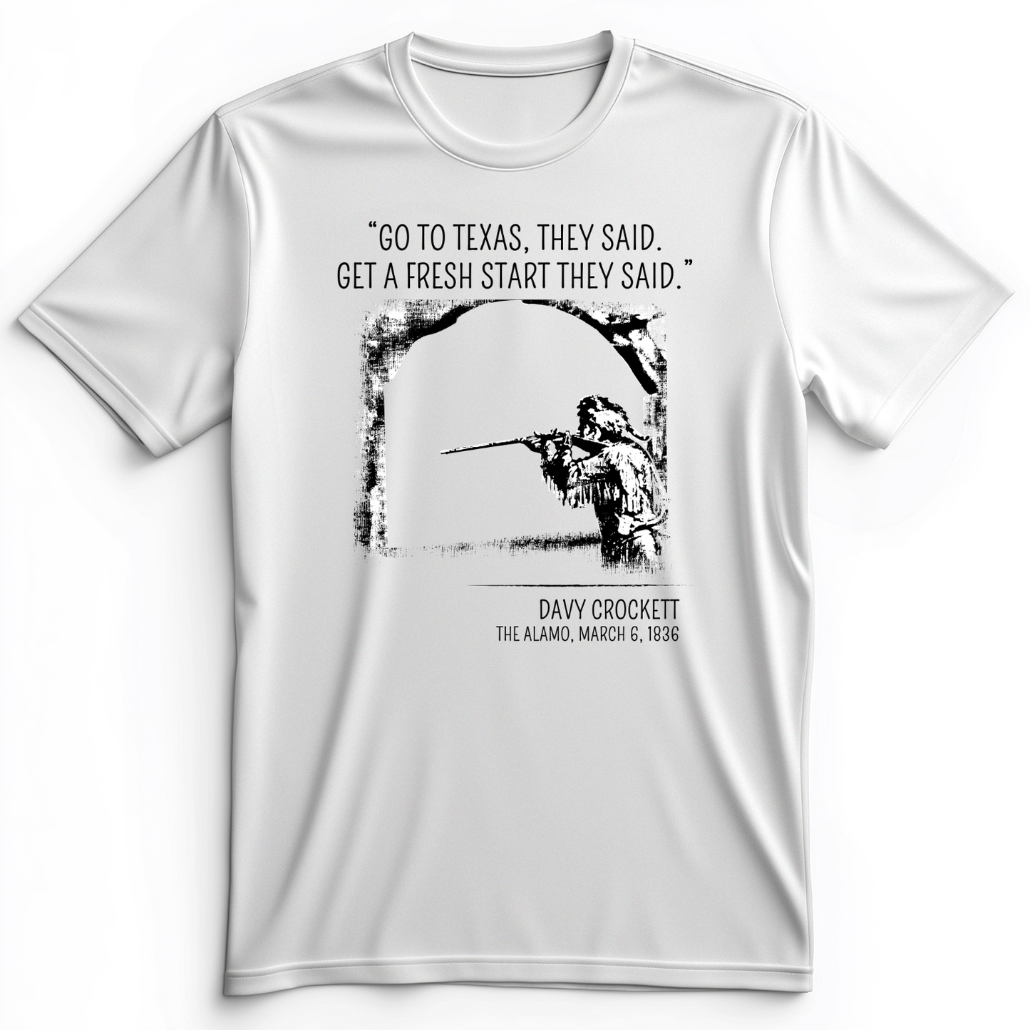 Davy Crockett Premium Tee White / S