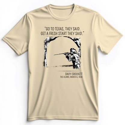 Davy Crockett Premium Tee Natural / S