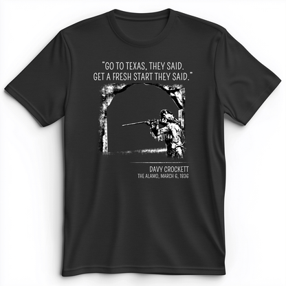 Davy Crockett Premium Tee Dark Grey Heather / S