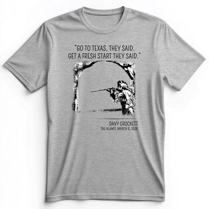 Davy Crockett Premium Tee Athletic Heather / S