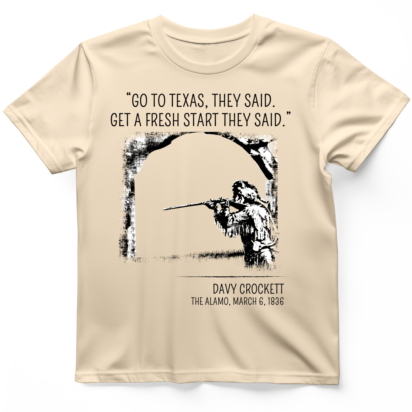 Davy Crockett T-Shirt Natural / S