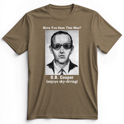 DB Cooper Premium Tee Heather Olive / S
