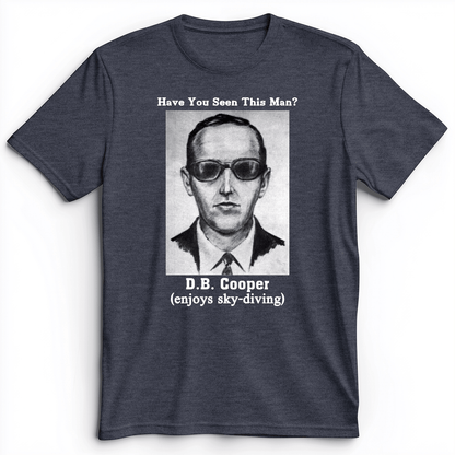 DB Cooper Premium Tee Heather Navy / S