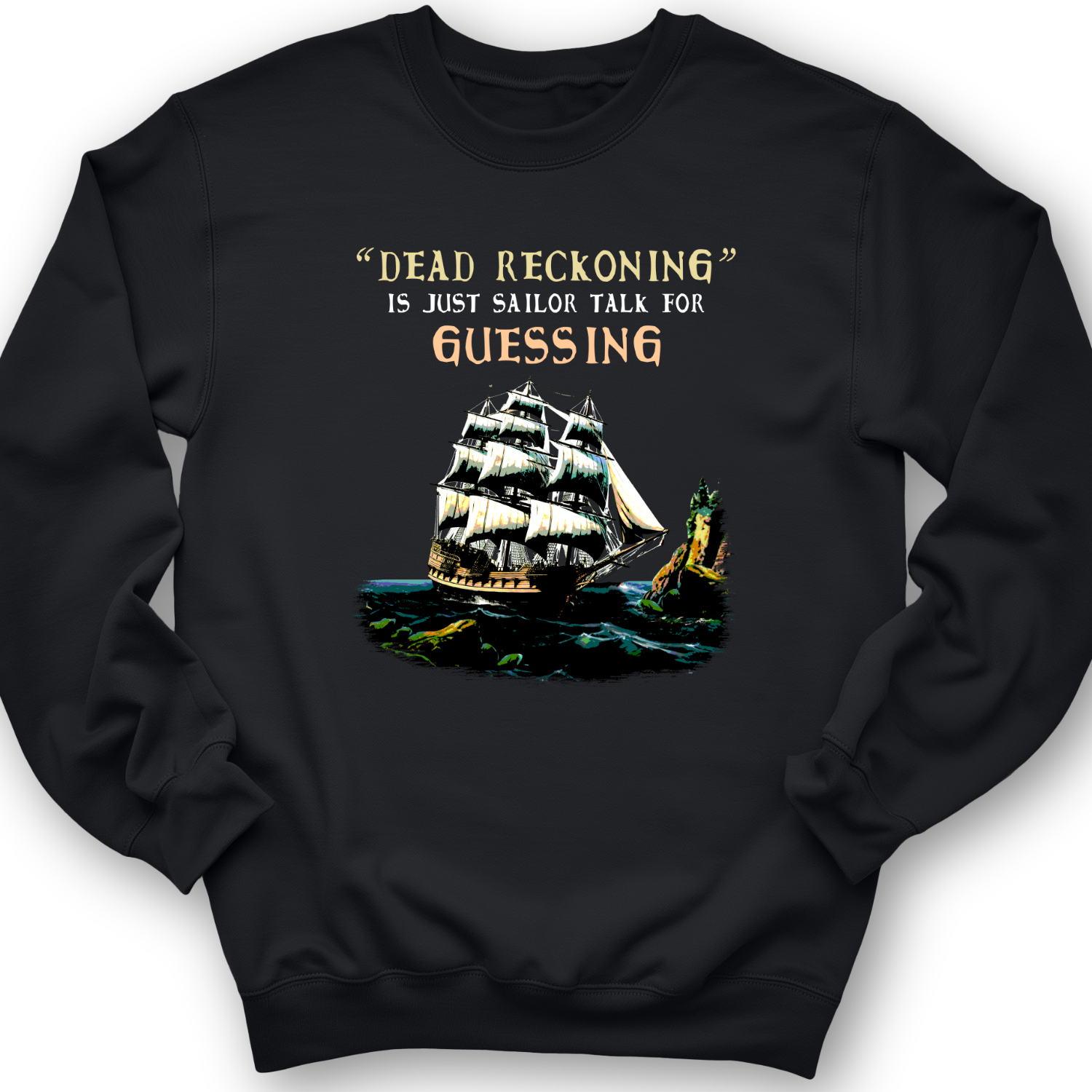 Dead Reckoning Sailor Crewneck Black / S