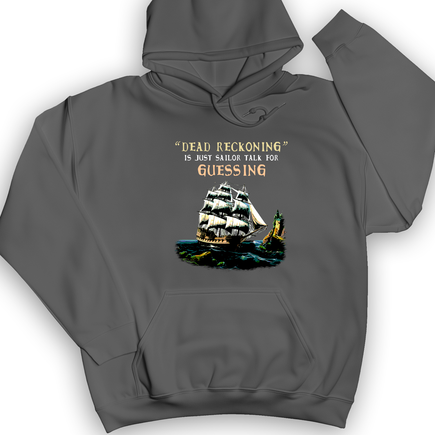 Dead Reckoning Sailor Hoodie Charcoal / S