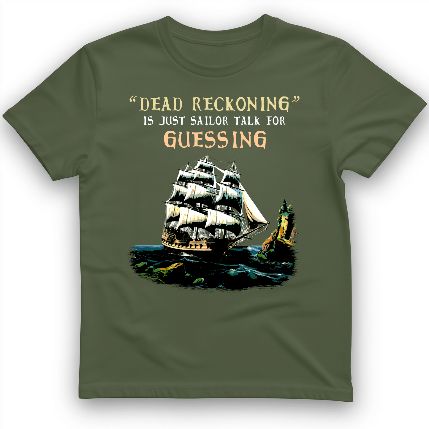Dead Reckoning Sailor T-Shirt Military Green / S