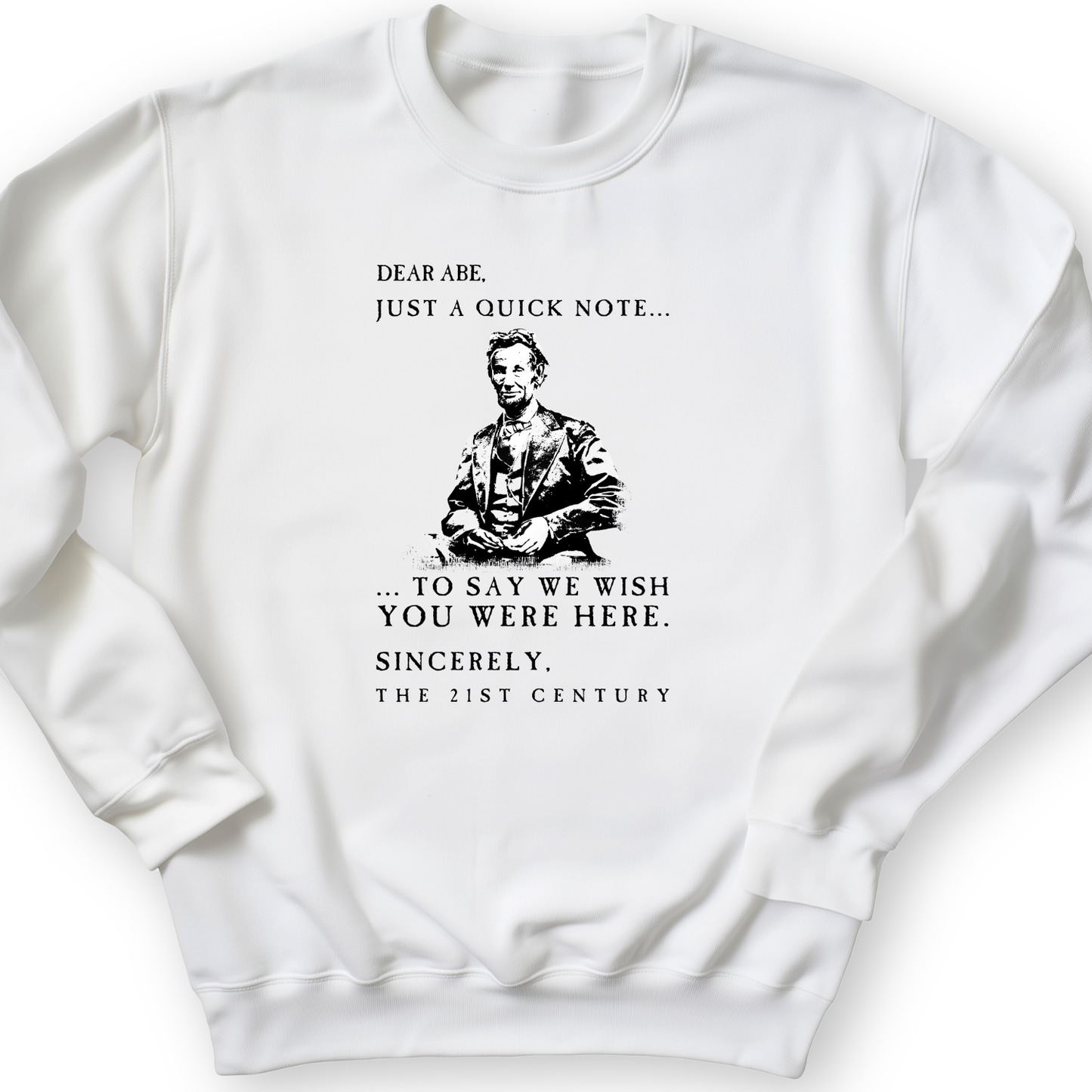 Dear Abe Crewneck White / S