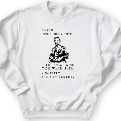 Dear Abe Crewneck White / S