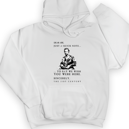 Dear Abe Hoodie White / S