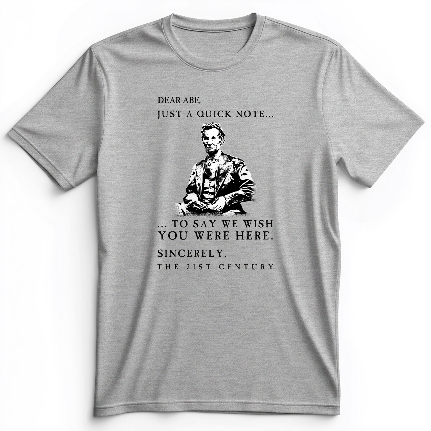 Dear Abe Premium Tee Athletic Heather / S