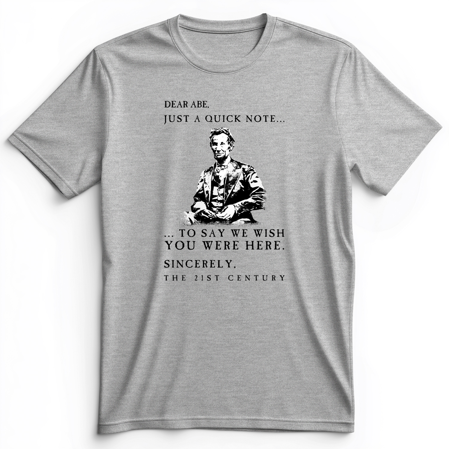 Dear Abe Premium Tee Athletic Heather / S