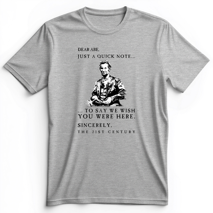 Dear Abe Premium Tee Athletic Heather / S