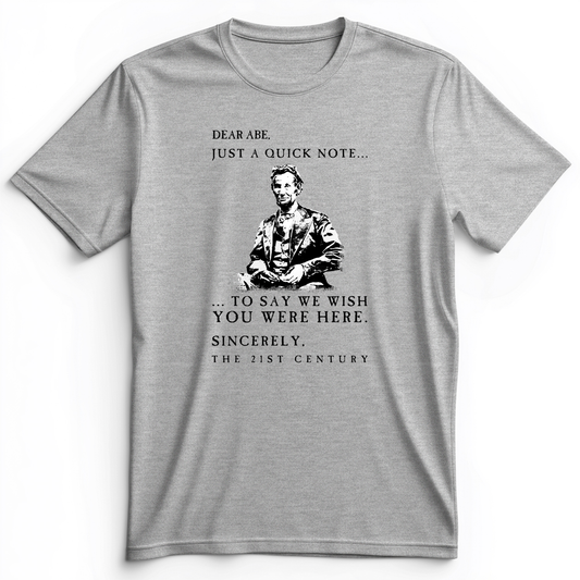 Dear Abe Premium Tee Athletic Heather / S