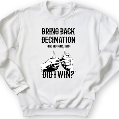 Decimation Crewneck White / S