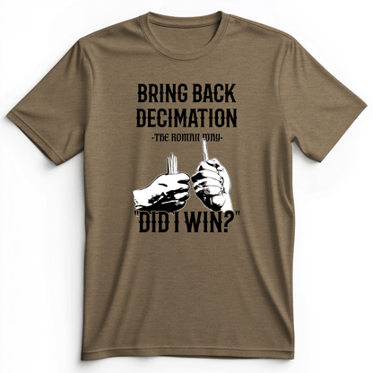 Decimation Premium Tee Heather Olive / S