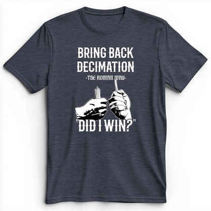 Decimation Premium Tee Heather Navy / S