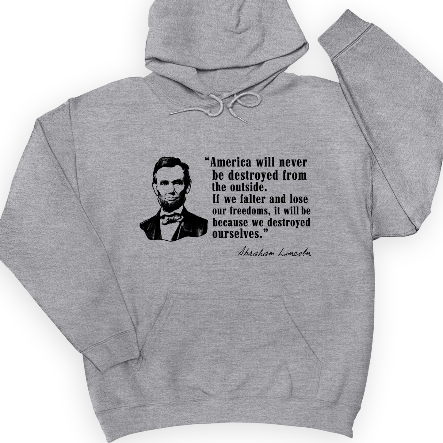 Destroyed Ourselves Lincoln Hoodie Sport Grey / S