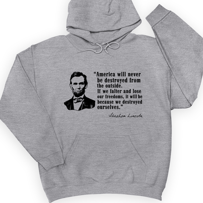 Destroyed Ourselves Lincoln Hoodie Sport Grey / S