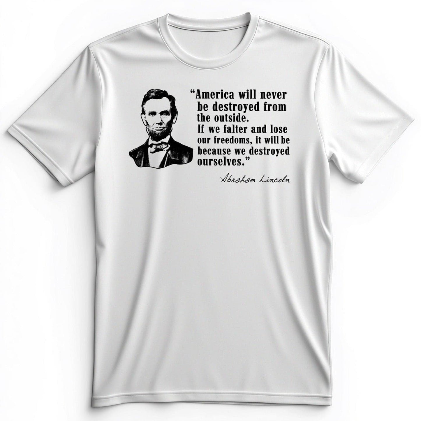 Destroyed Ourselves Lincoln Premium Tee White / S