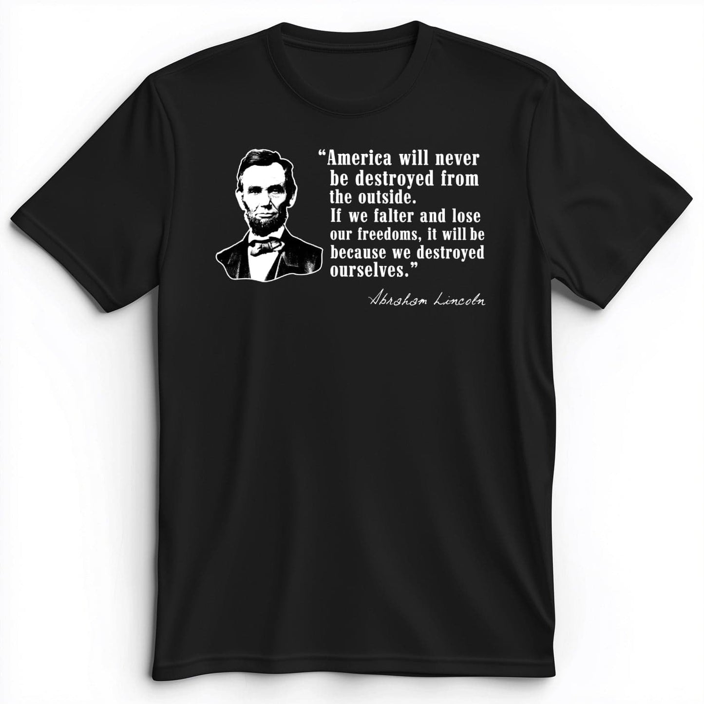 Destroyed Ourselves Lincoln Premium Tee Black / S