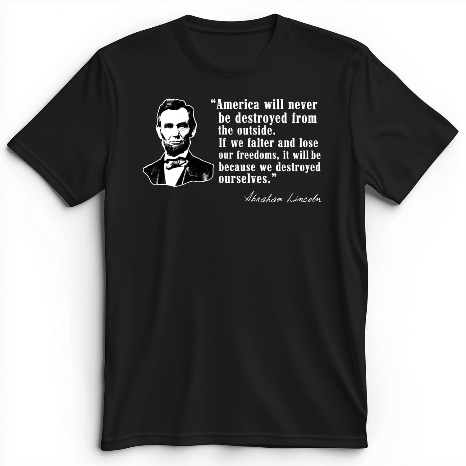 Destroyed Ourselves Lincoln Premium Tee Black / S