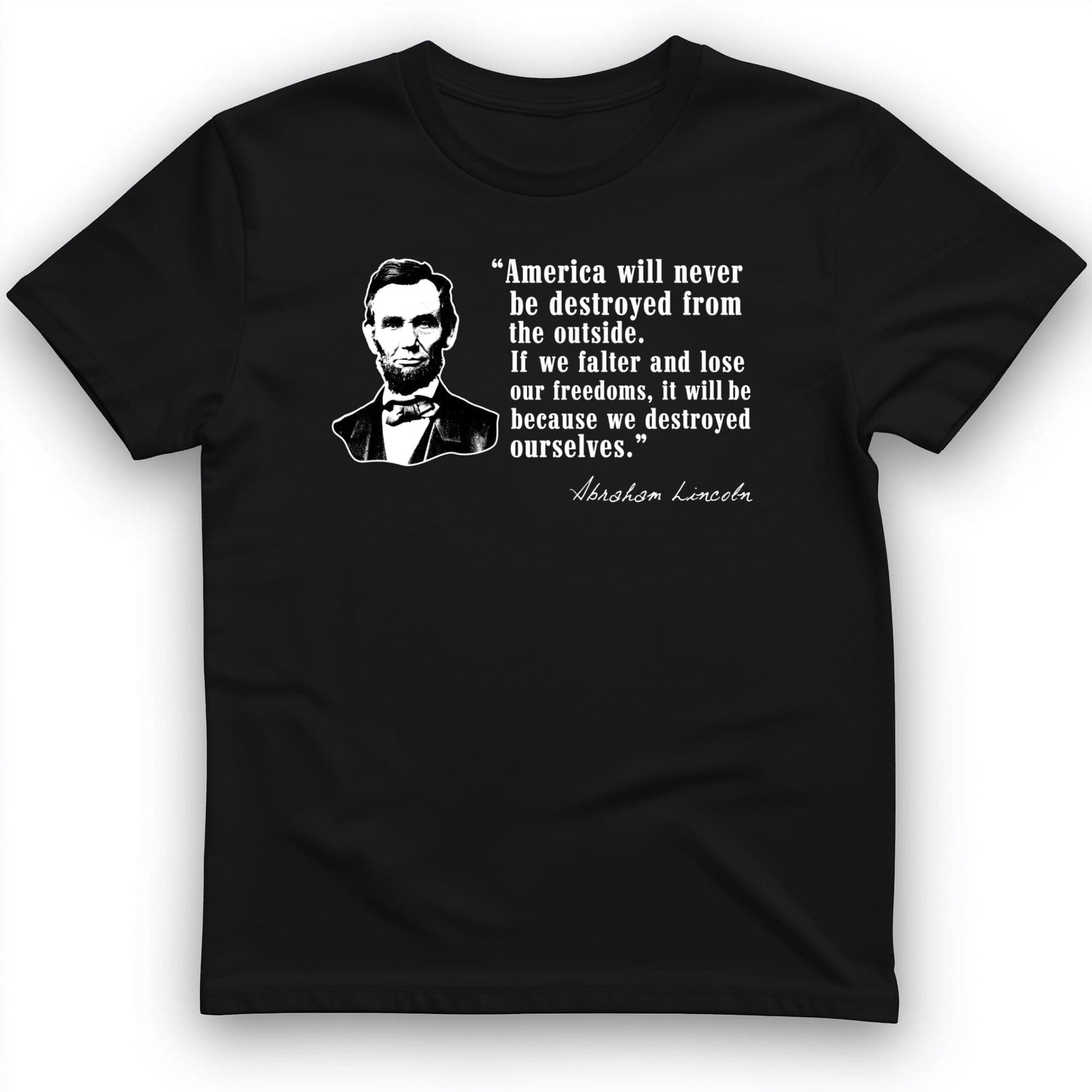 Destroyed Ourselves Lincoln T-Shirt Black / S