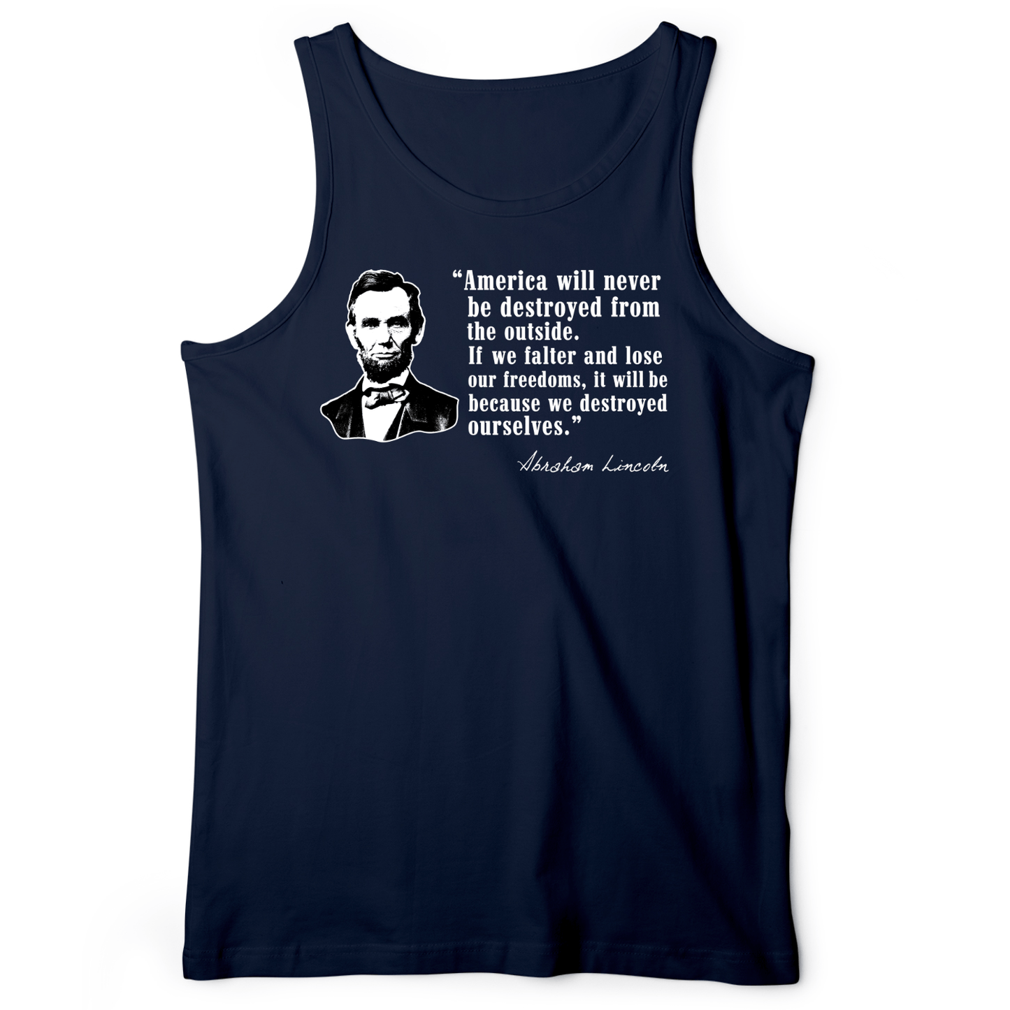 Destroyed Ourselves Lincoln Tank Navy / XS