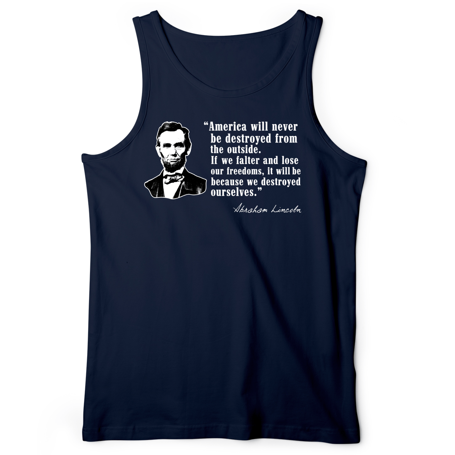 Destroyed Ourselves Lincoln Tank Navy / XS